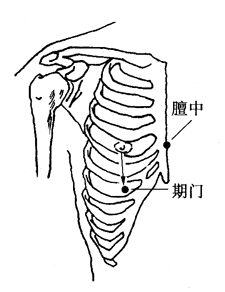图5-8-5膻中、期门